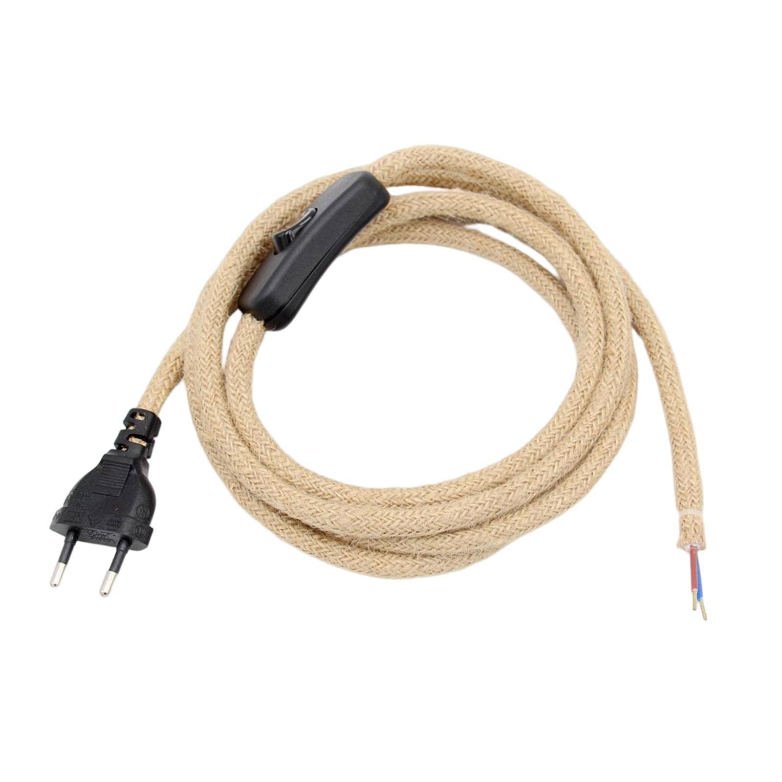 ATORSE® Lamp Cord Hanging Light Cord Kit Pendant Light Cord for Table Lamps Light with Switch-image-16