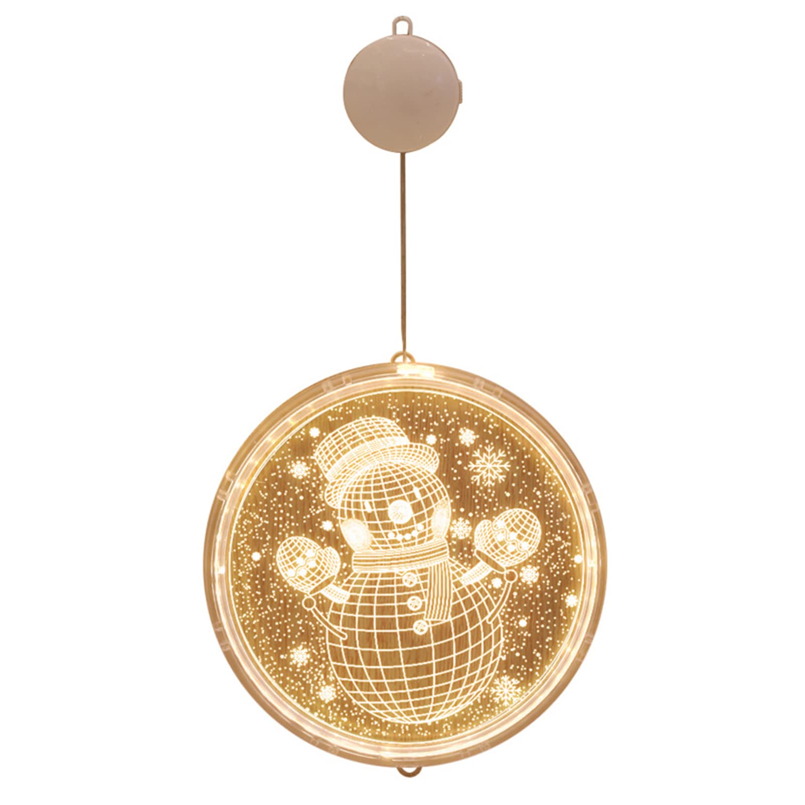 Lamp string Fairy LEDs String Lights Curtain Lamp Constant Bright Modes with Snowman Design IP44 Water Resistance 3 * AAA Cell Operated for Home Living Room Bedroom Party Daily Deco