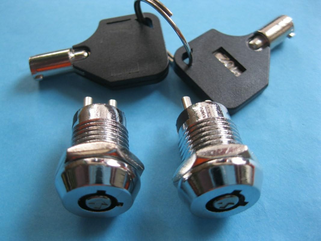 Key Switch ON/OFF Lock Switch 11.6x24.6mm S102-2 KS4 Key Out at ON and OFF Position 5 Pcs Per Lot