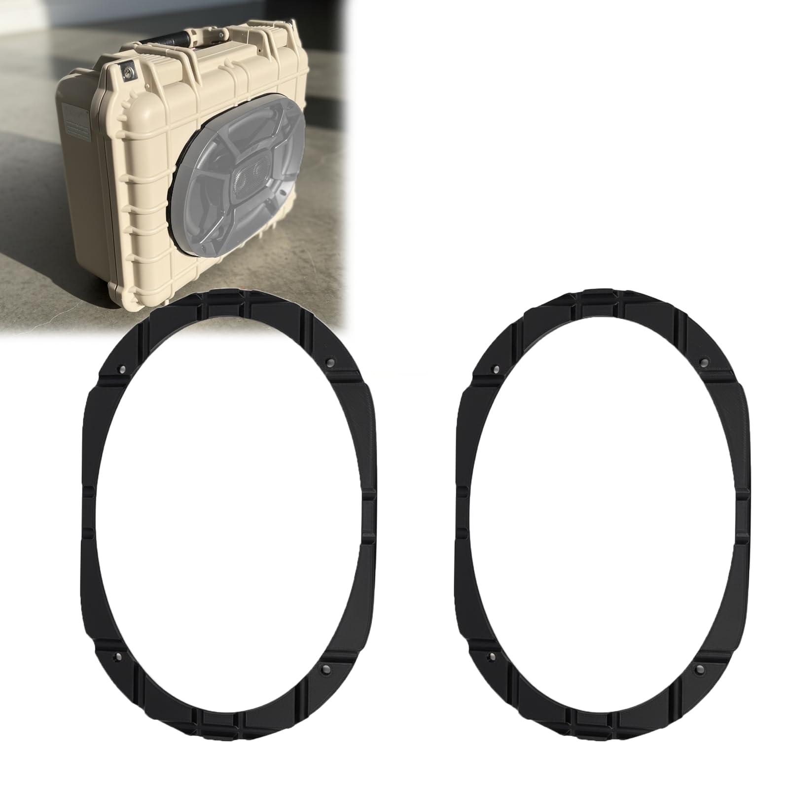 Amazon.com: 2-Pack Rings for Apache 2800 Case 6x9 Speaker Spacer