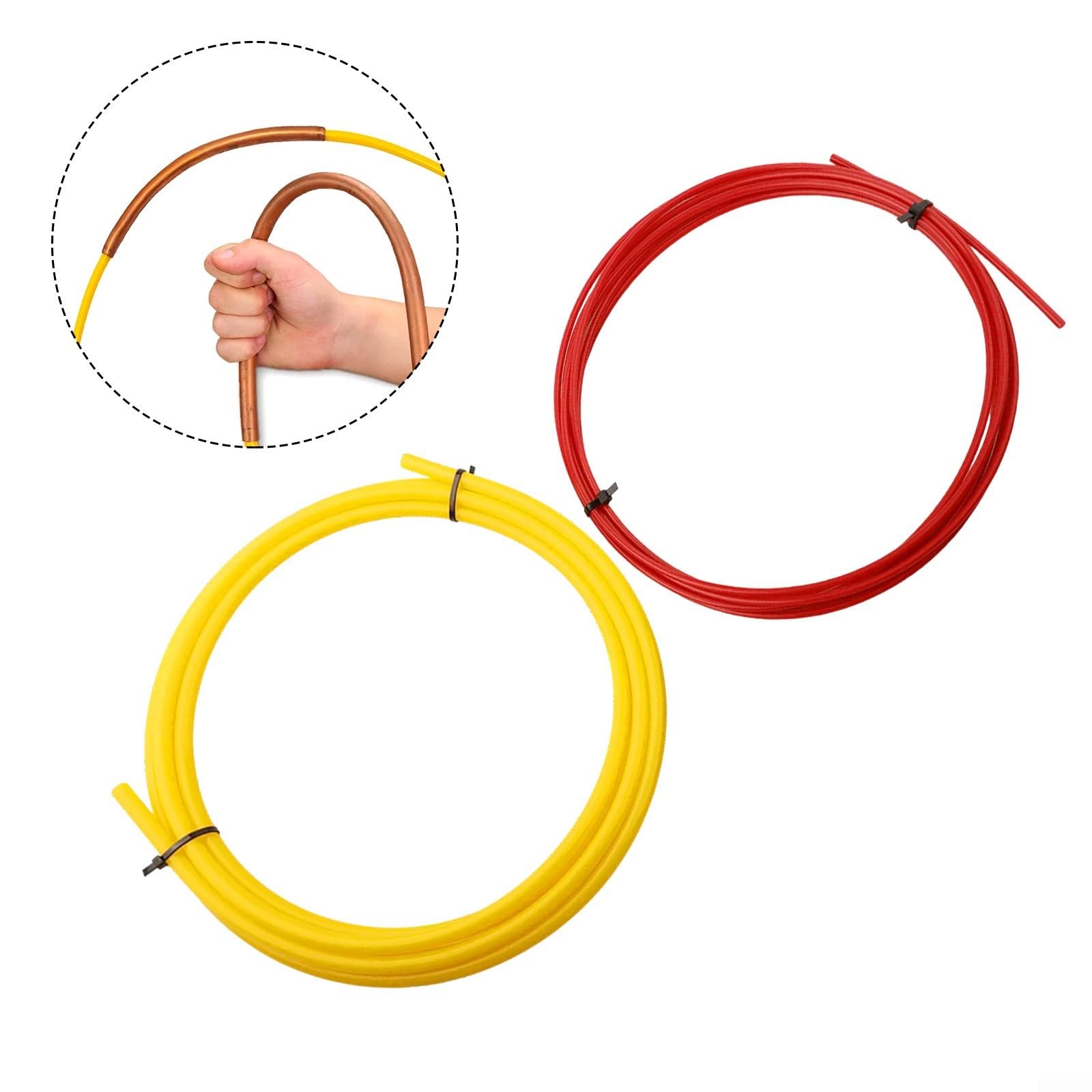 ReachMall Cintreuse de tubes en cuivre pour climatisation, kit de cintrage en plastique PE pour tuyaux isolés de diamètre 1/4 et 1/2