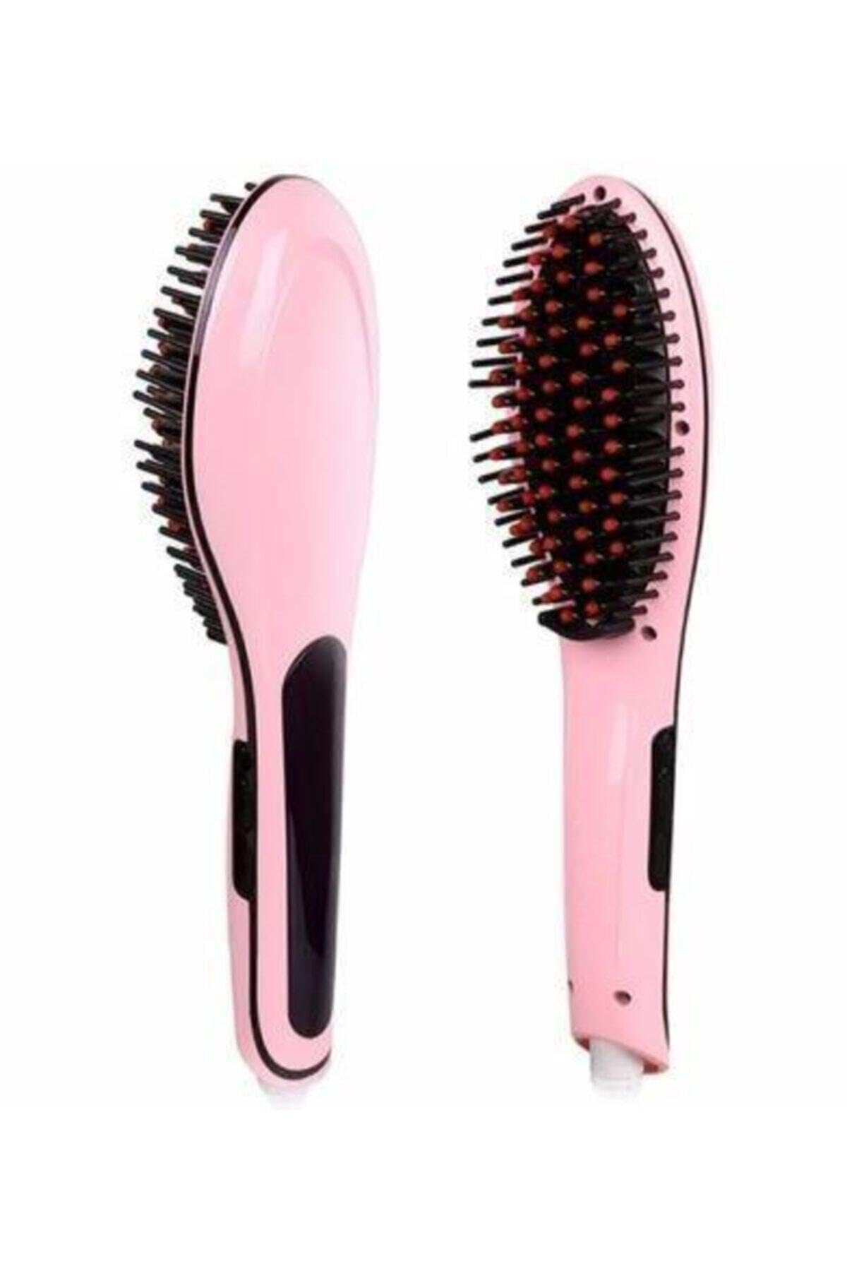 esareticaret Fast Hair Elektrikli Saç Düzleştirici Tarak, Pembe, Ayarlanabilir Sıcaklık