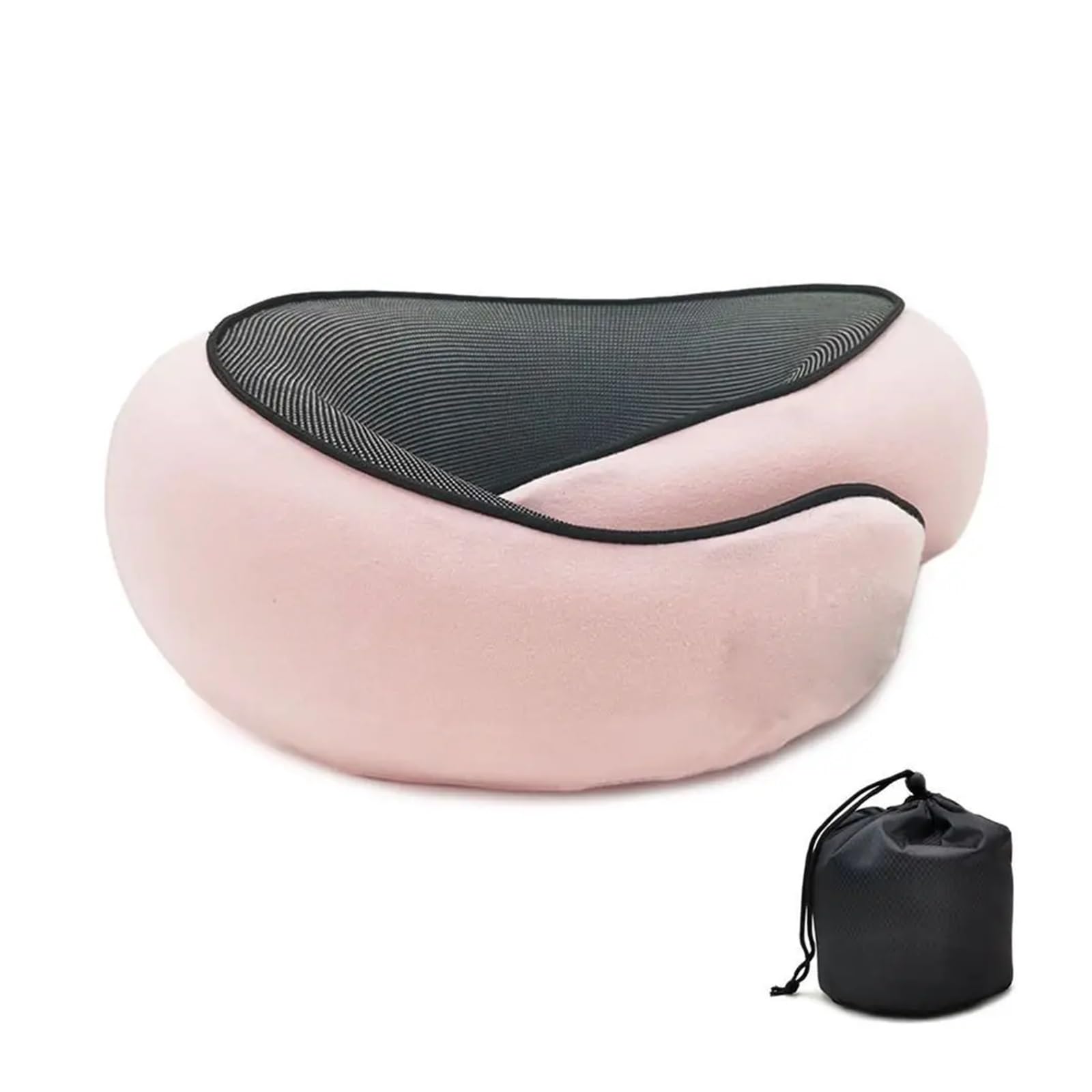 WWYYZAYC Travel Soft Neck Pillow Portable Adjustable Soft Neck Support Noon Break Sleep Pillows(Pink,Type2)