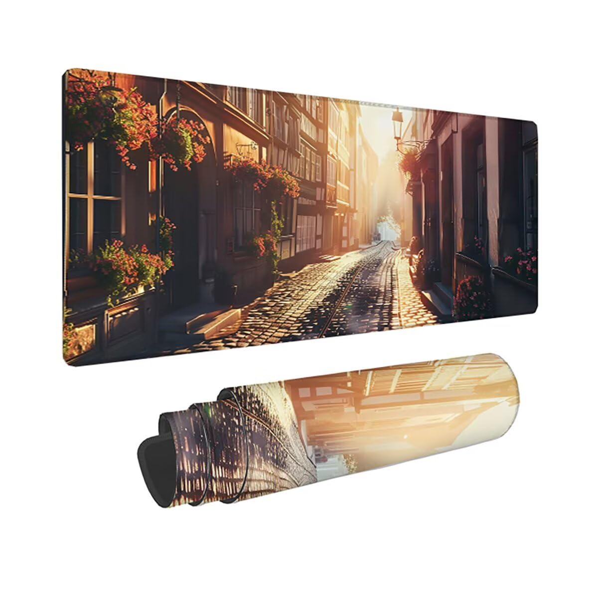 Tappetino per Mouse Gaming XXL 1200x600x3mm– Ufficio Mousepad Grande – Migliora la Velocità e la Precisione Tenuta Stabile Sottomano per Ufficio e Casa Accessori Scrivania Paesaggio PjY16917 N-U