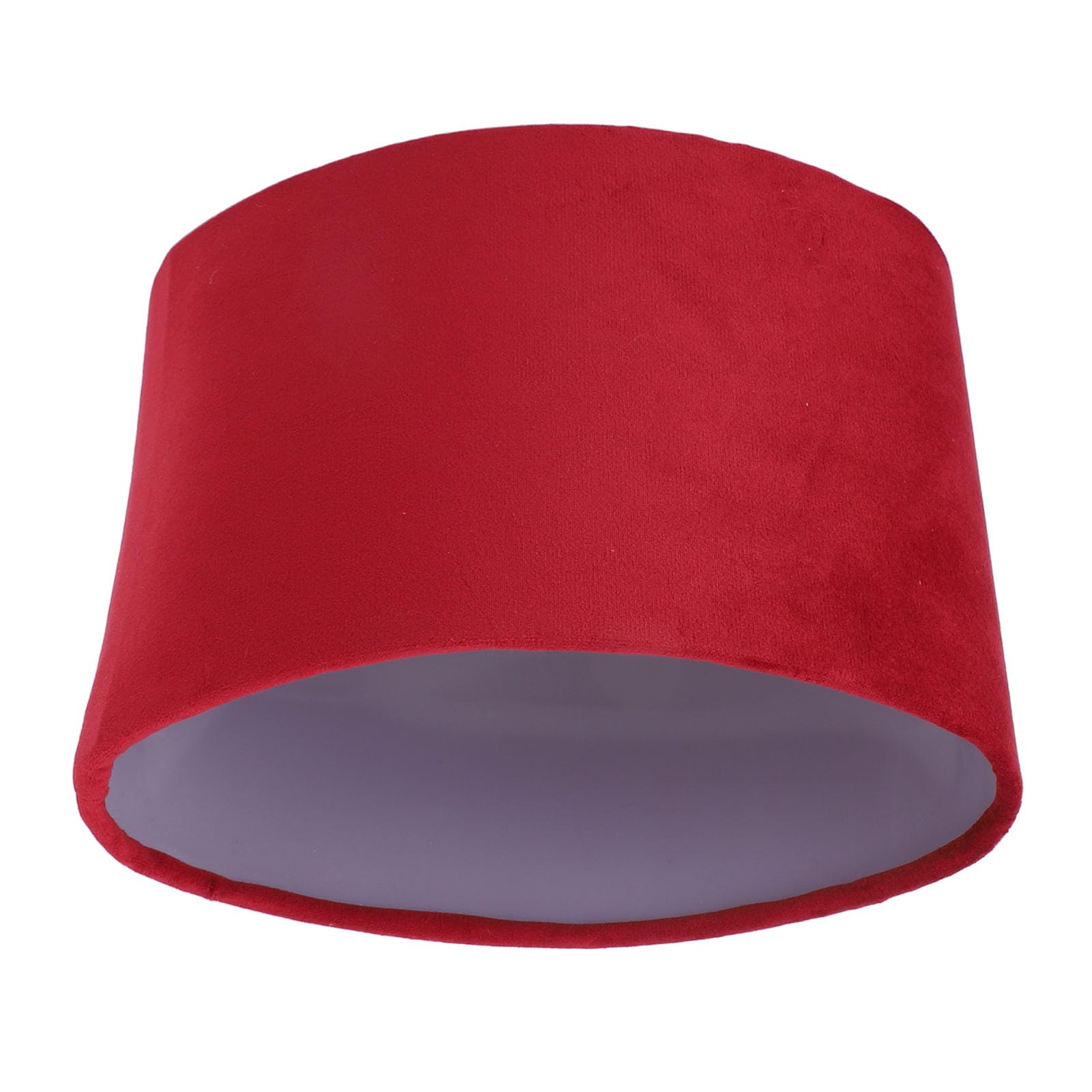 Pantalla Ovalada de Luz Suave E27 E14 Lámpara Moderna Universal, Iluminación Decorativa para Lámpara de Mesa y Piso rojo