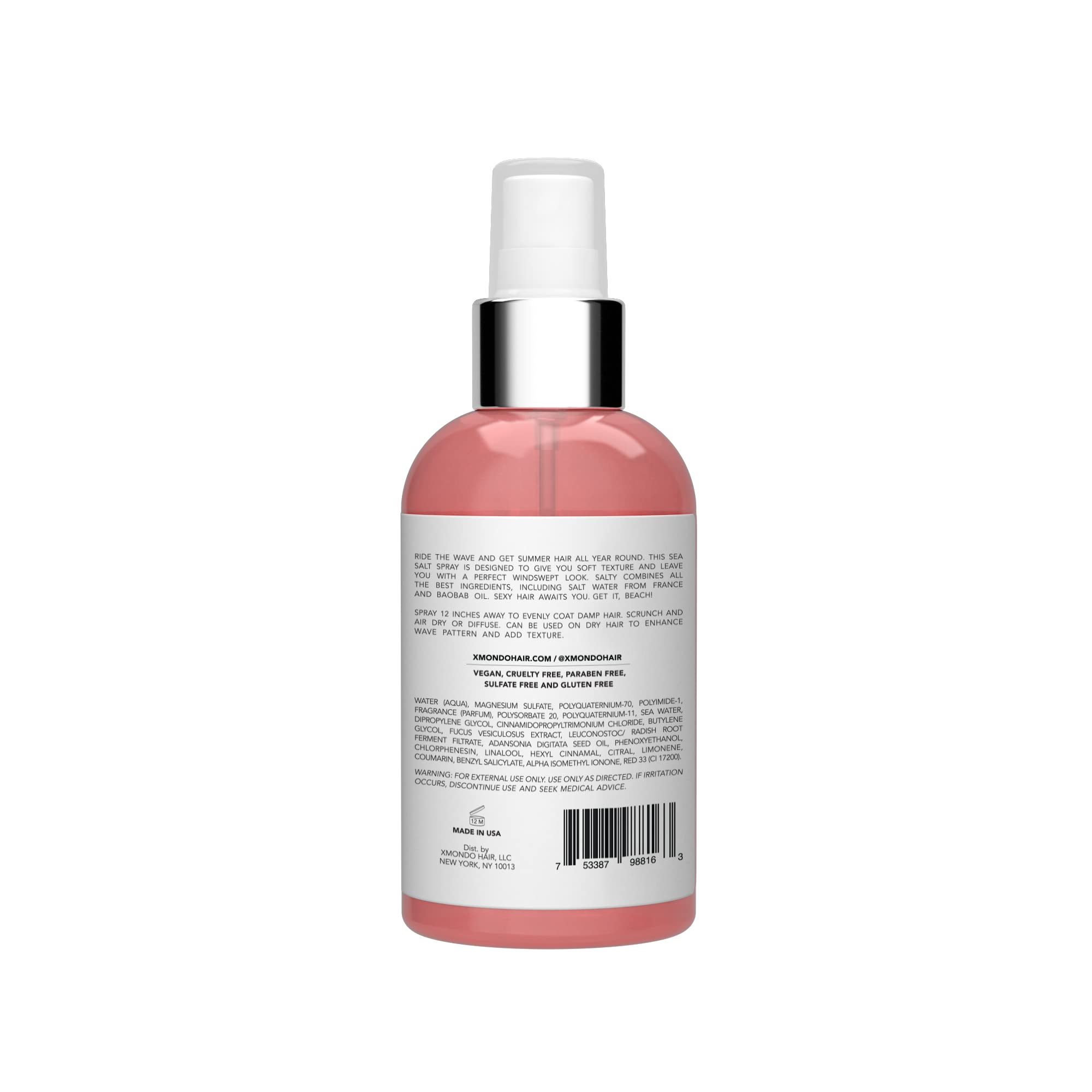 XMONDO Hair Salty Sea Salt Spray Vegan Formula