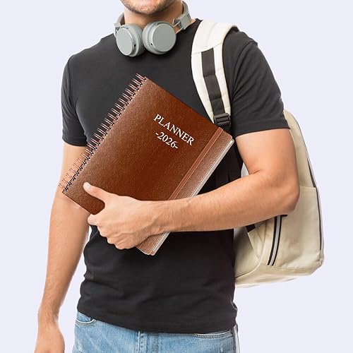 Miniatura 7 de Agenda 2026 - Agenda semanal y mensual desde enero de 2026 a diciembre de 2026, 8.5 x 11 pulgadas, pestañas de 12 meses, bolsillo interior, cubierta