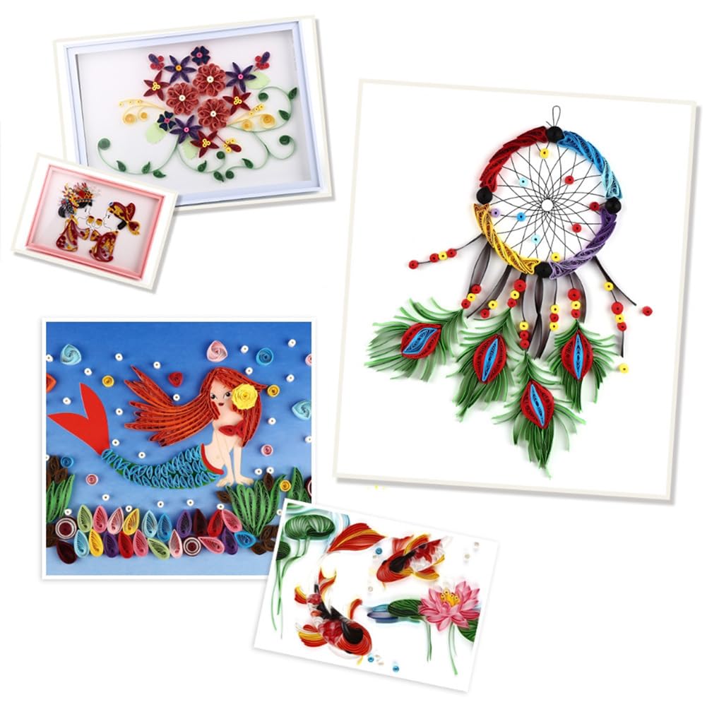 Paper Quilling 800 pasków papierowych do majsterkowania, dekoracja