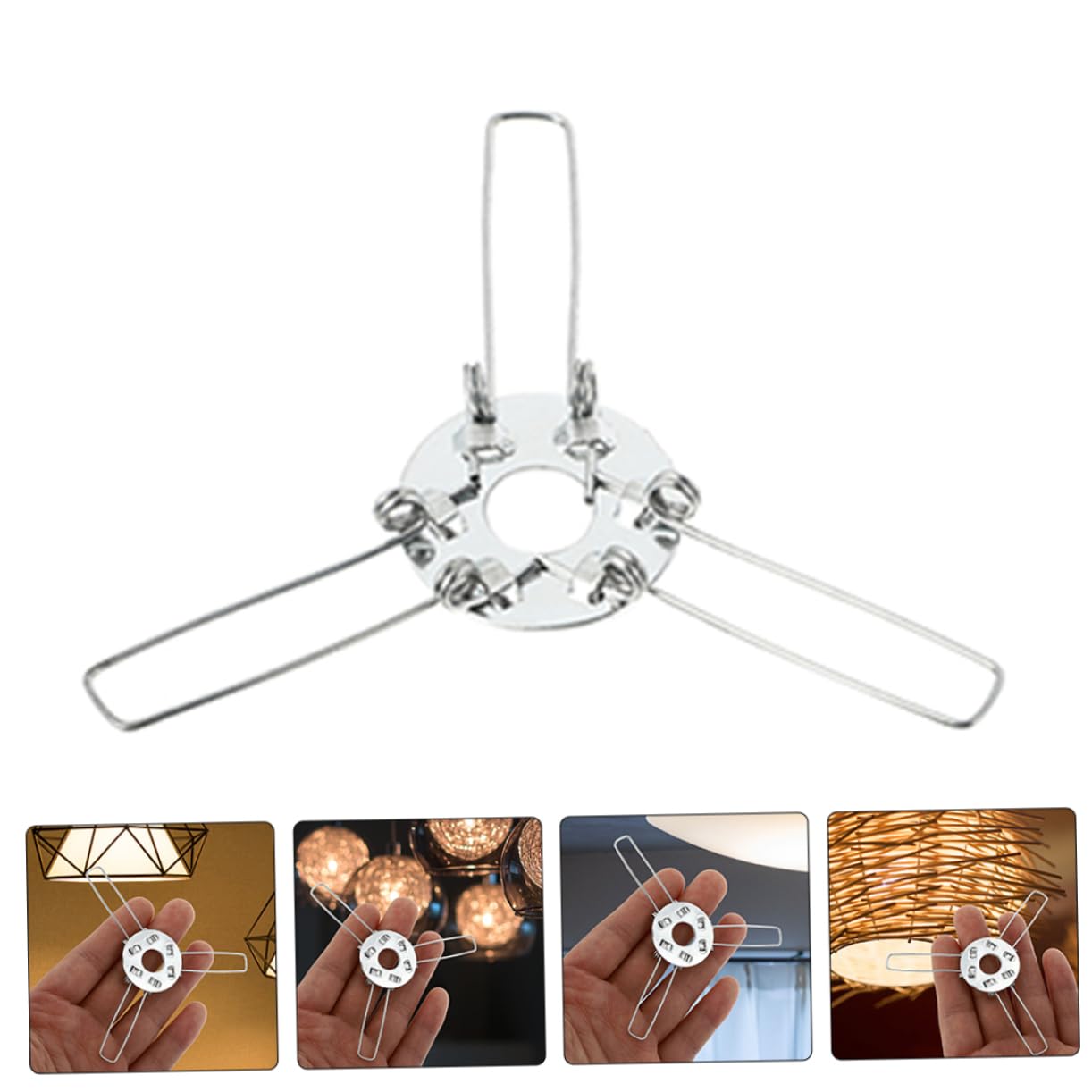 Homoyoyo Support D'abat-jour En Fer à Pince à Ressort, Adaptateur Clip Diy Pour Lampe, Lot De 20 Pièces, Fixation Stable Pour Lampes Suspendues