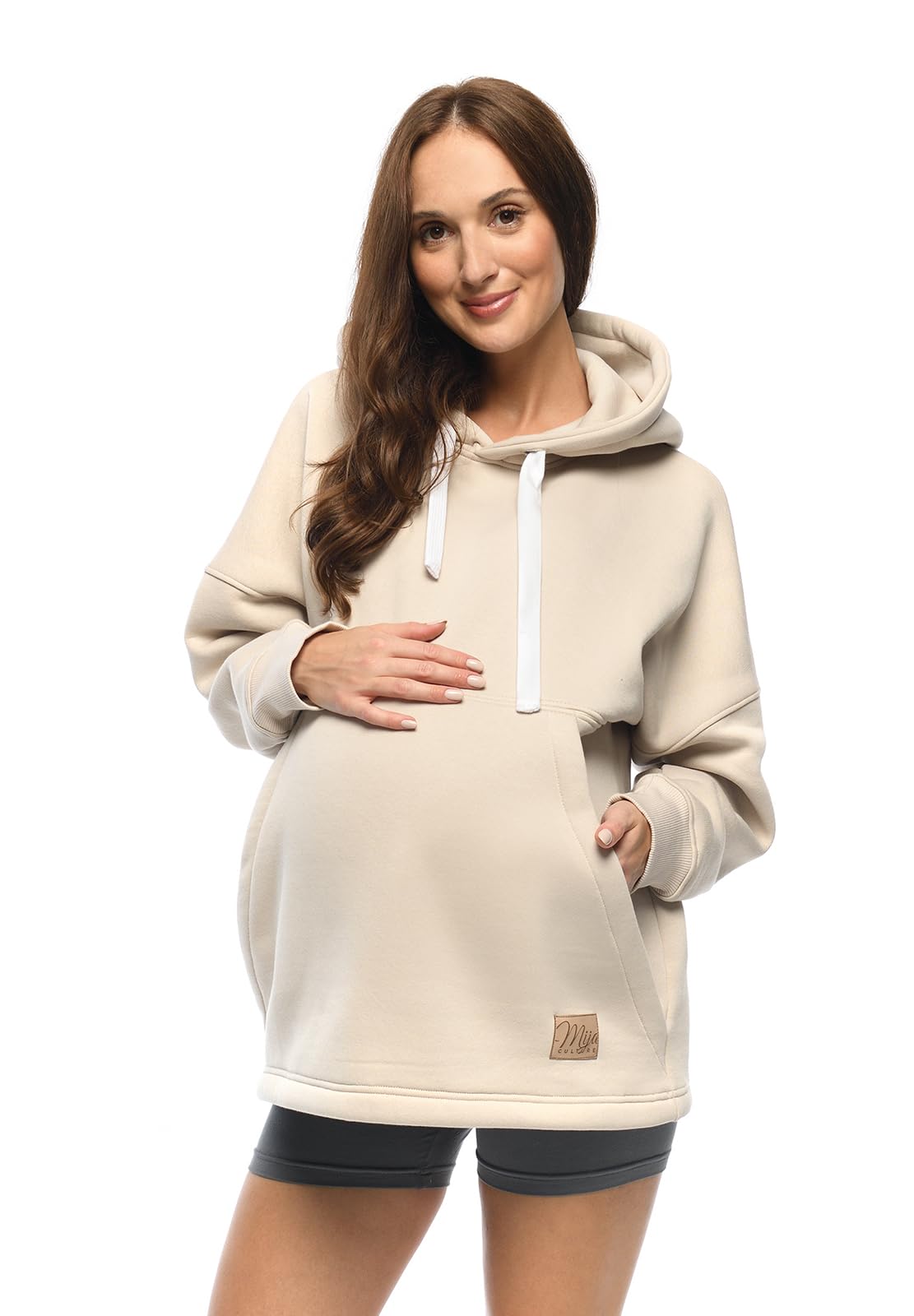 MijaCulture Umstandsmode 2in1 Stillpullover & Umstandspullover Stilltop Stillpulli Megan M021
