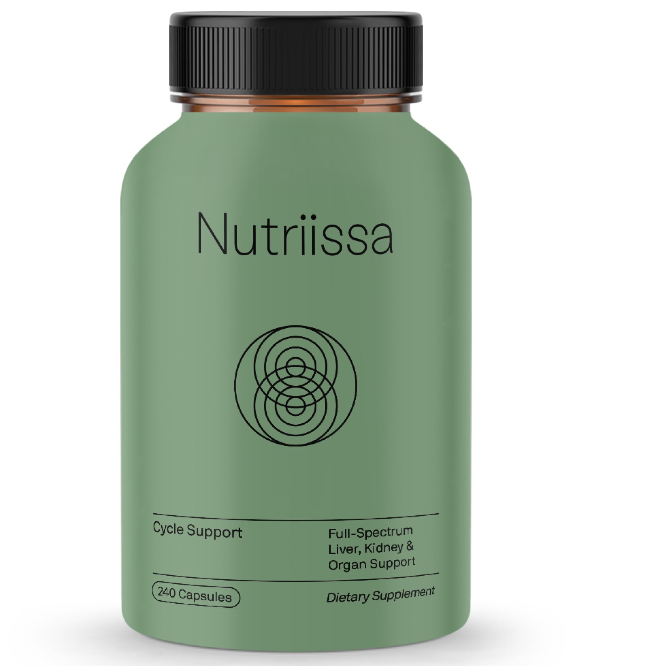 Nutriissa Cycle Support - Premium Kidney & Liver Detox - Organ Defense for Bodybuilders & Weightlifters - EPEB Certified for Purity & Potency - 400mg TUDCA & 1000mg NAC - Vegan, 240 Capsules