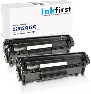 2 Inkfirst Compatible Toner Cartridges Replacement for HP Q2612X 12X Laserjet 3015 3020 3030 3050 3052 3055 M1005 MFP M1319 M1319F 1010 1012 1018 1020 1022 1022N 1022NW