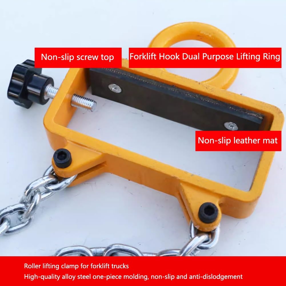Fass-Hebegreifer for Gabelstaplerkrane, verbesserter 4-Ketten-Fassheber mit 2 Tonnen Kapazität, for Heben und Handhaben von Fässern