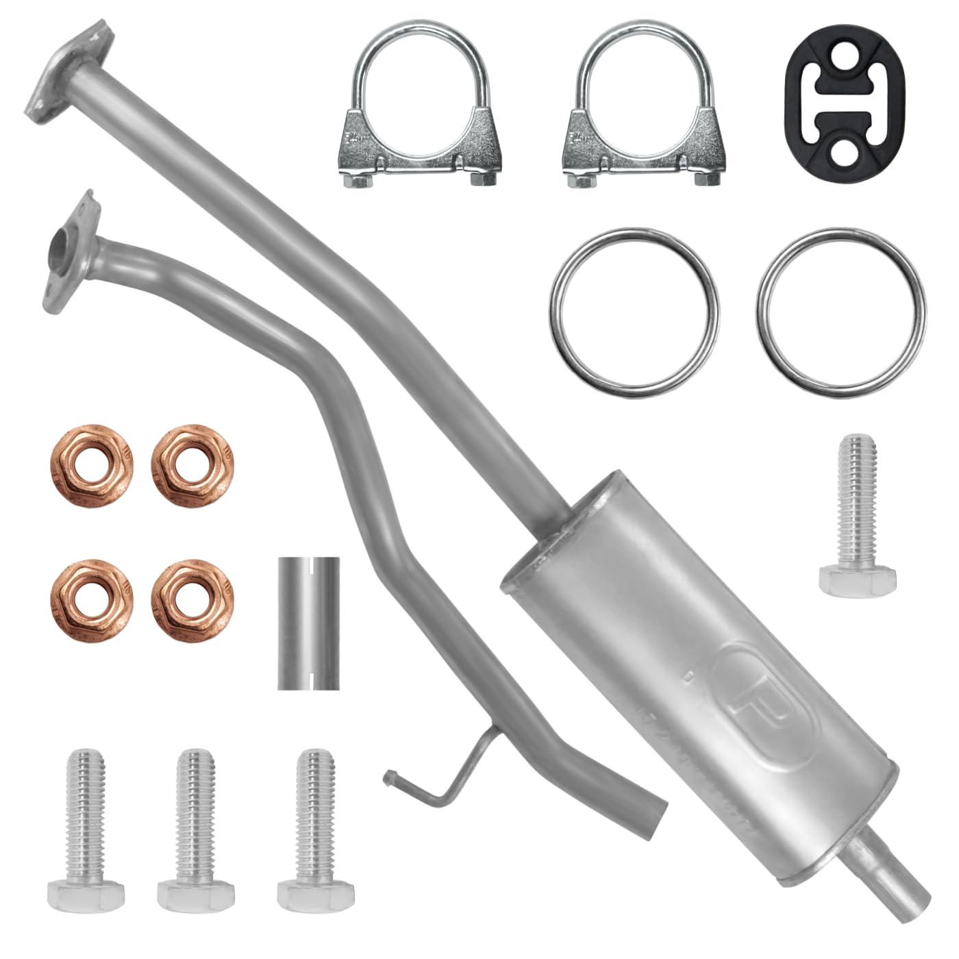 POLMOstrow Auspuff Mitteltopf für Nissan Micra 3 III K12 1.0 1.2 1.4 Fließheck, Cabrio 2003-2010