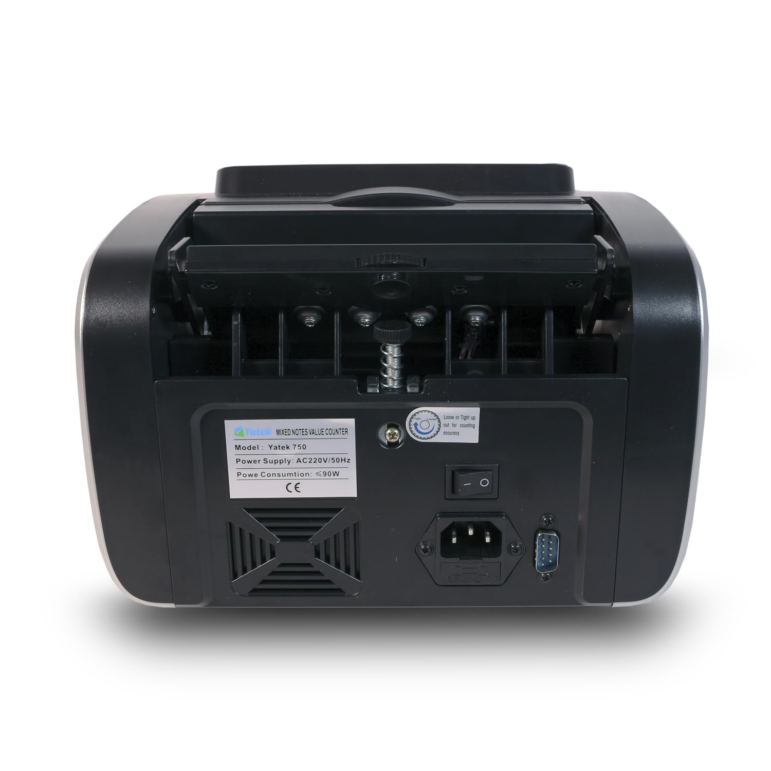 Contatrice di banconote Yatek YK-750, 4 metodi di rilevamento, MG, UV, IR, MT conta banconote automaticamente e manualmente con doppio schermo LCD