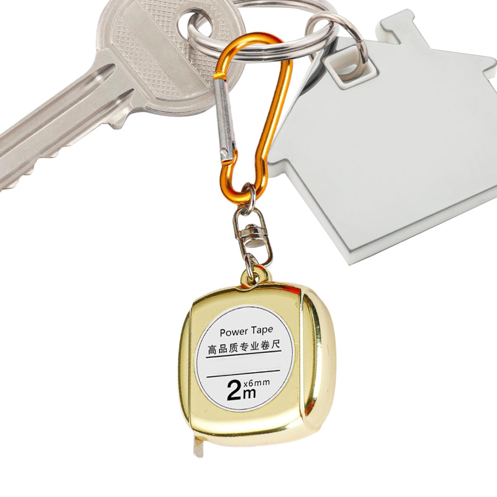 Amazon | メジャーテープキーホルダー、巻尺,防水クリアスケール格納式