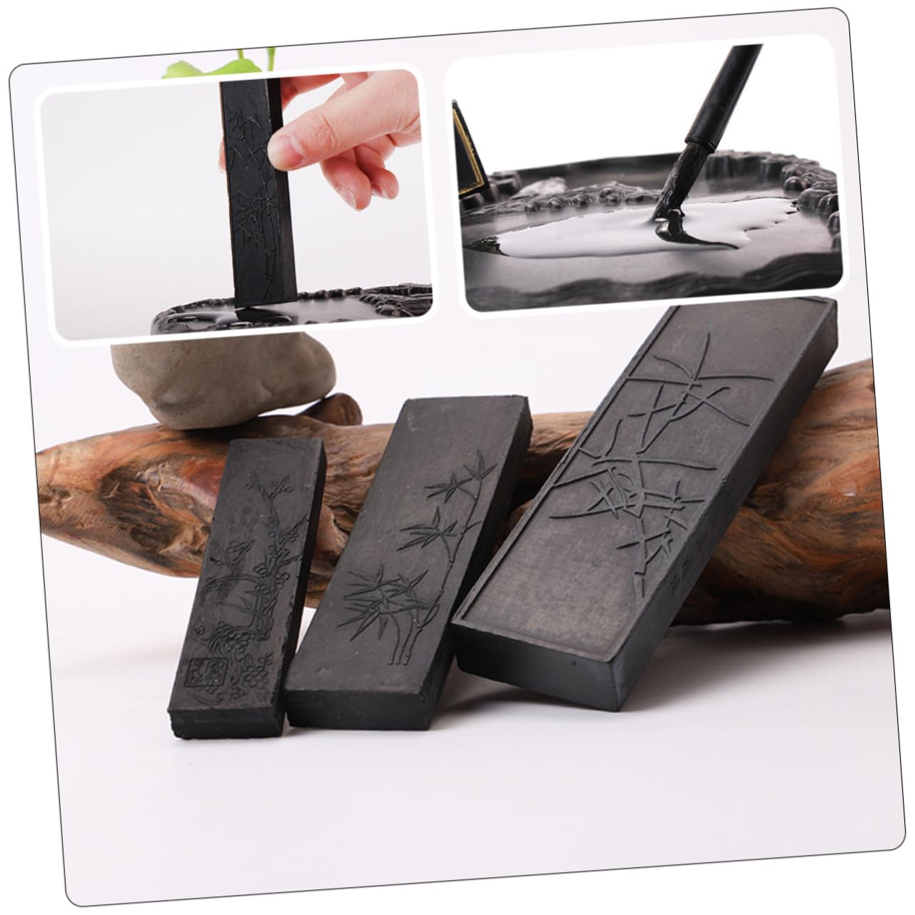 TEHAUX 3ensembles Encre Chinoise Bloc Avec Boîte Pour Et Peinture Outil Pour Débutants Et Artistes