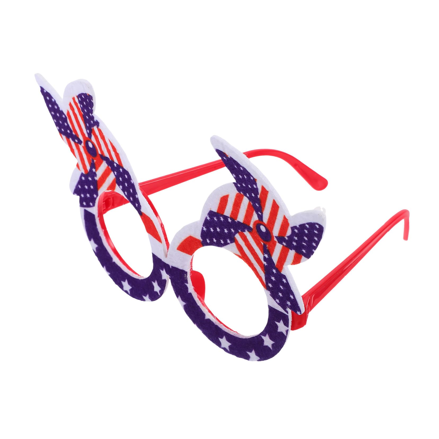 Beavorty Windmill Style Glasses Independence Day Party Favors Patriotic Independence Day Glasses for Adults Boys and Girls