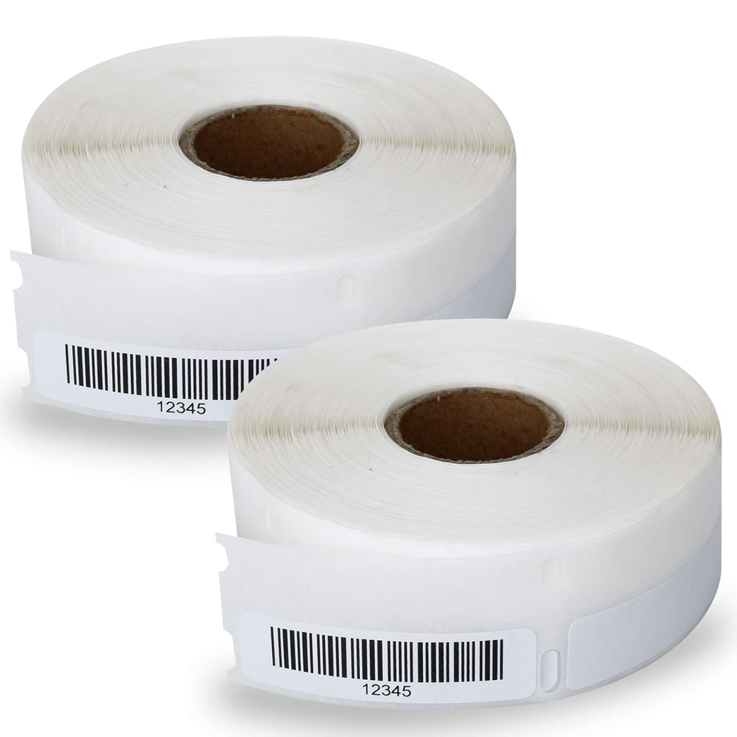 BETCKEYCompatible DYMO 30346 (1/2" x 1-7/8") Multipurpose Library Barcode Labels - Compatible with Rollo, DYMO Labelwriter 450, 4XL & Zebra Desktop Printers[2 Rolls/1200 Labels]