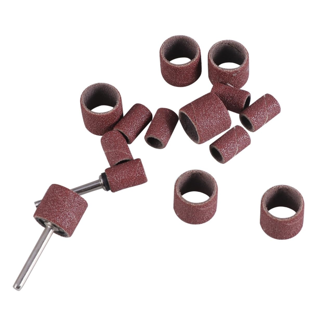 IWOWHERO 14pc Sanding Drum Bands Set for Drill Press for High-Speed Sanding and Polishing