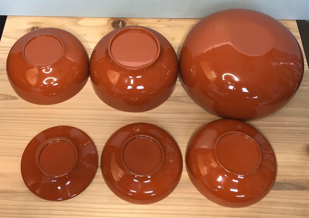 Amazon.co.jp: 応量器 入れ子漆器 形違い6個のセット 山中漆器 : おもちゃ 