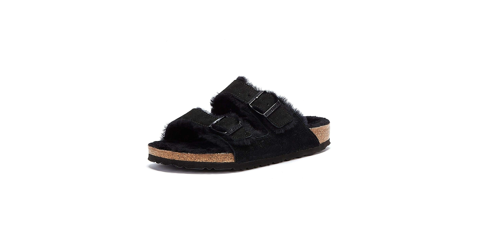 Amazon.com | Birkenstock Arizona Faux Fur Black Suede 6 US Womens