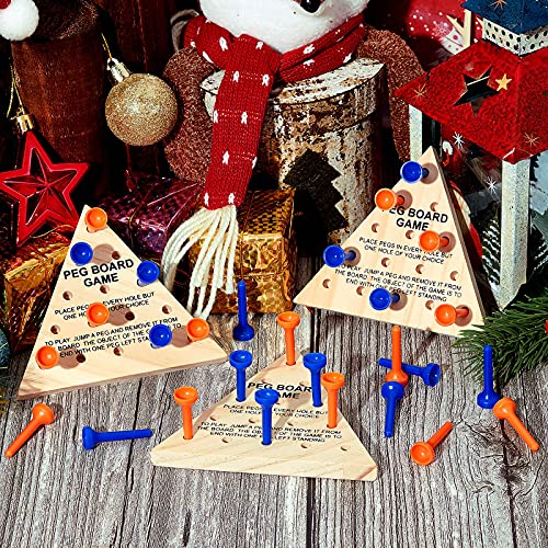 Skylety 12 Pack Triangle Peg Juegos de Mesa de Madera miniatura 6