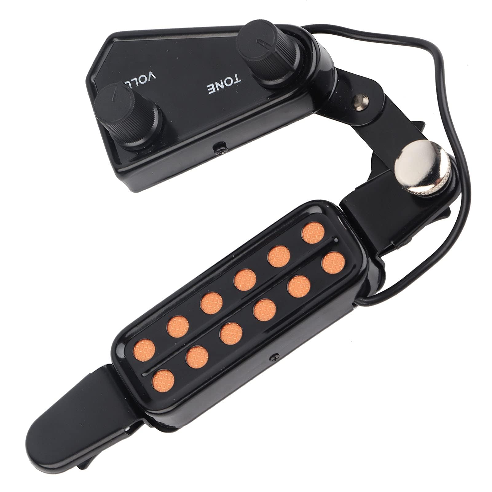 VGEBY1 Pickup per Chitarra, trasduttore Magnetico per Pick-up Acustico a 12 Fori con Kit di sintonizzatori Tono Volume Accessorio per Strumenti Musicali