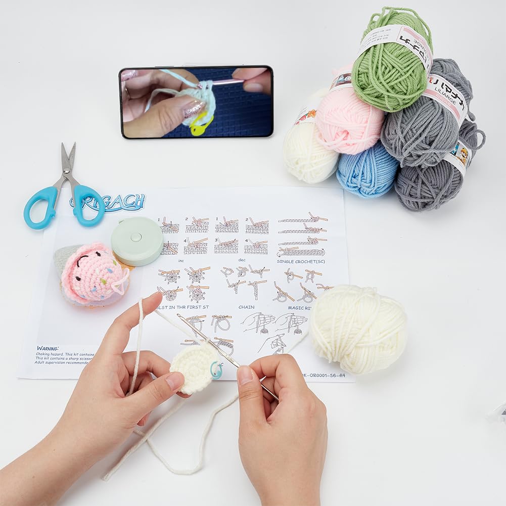 Kit Crochet Araignée Halloween Pour Débutants - Avec Fil, Crochets, Yeux Et Tutoriel Vidéo (FREEBLOSS) - 12