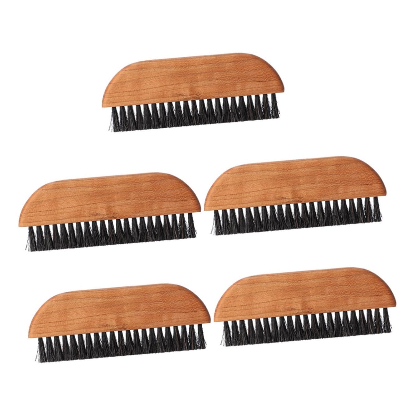 Cabilock 5piezas Cepillo De Limpieza De Café De Madera Para Máquina Espresso Herramienta Multifuncional Para Limpiar Cafeteras y Molinillos De Café Cepillo De Cerdas Naturales Mango De