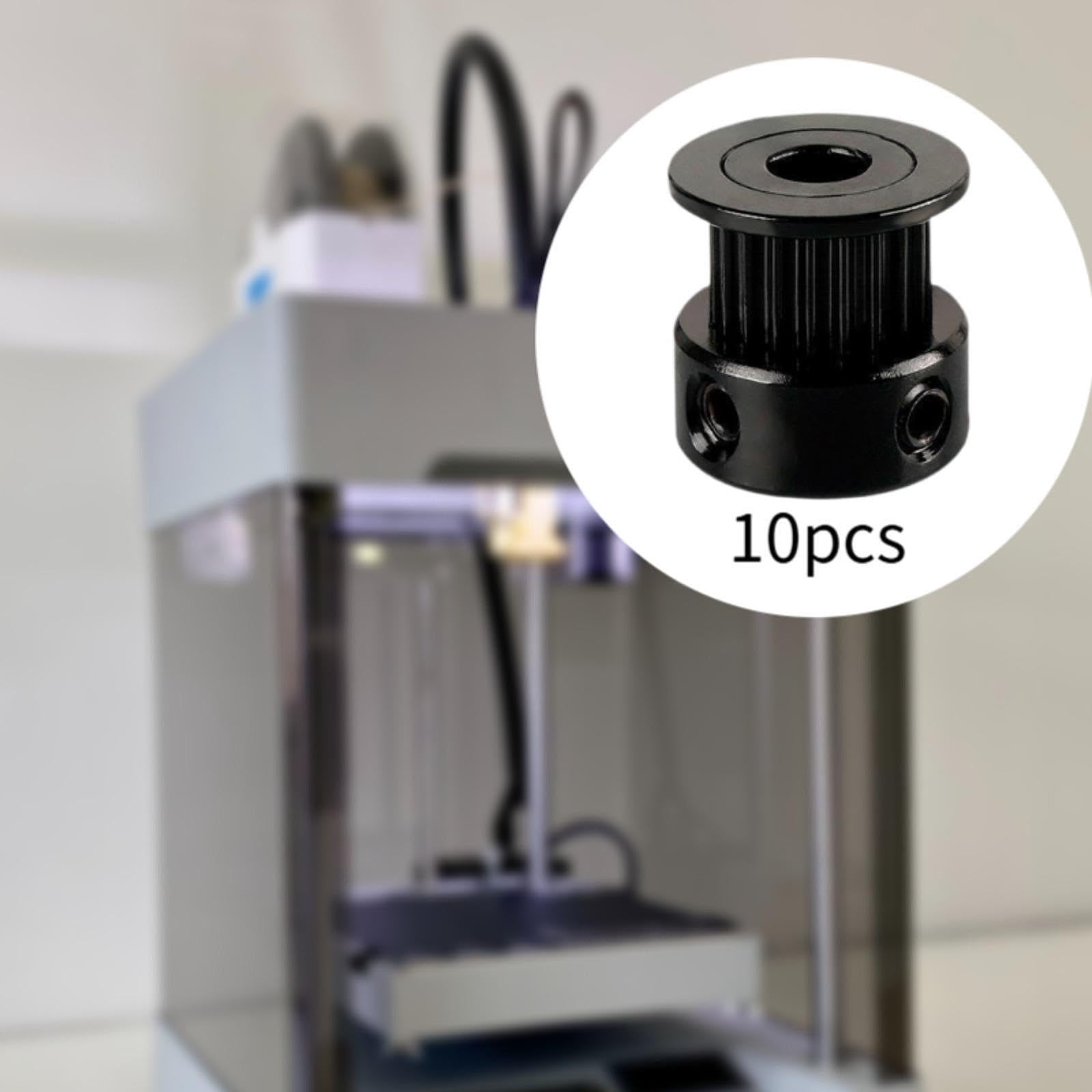 Amagogo 10x GT2 Timing Pulley for 6mm Width Timing Belt,Aluminum Alloy Assembly Equipment Synchronous Wheel Gear Part 3D Printer Part, Style B