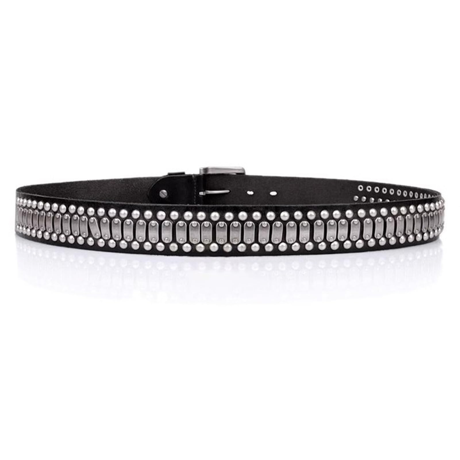 1 Pc Punk rock riem Metalen gesp holle retro cross riemen Decoratieve Band mannen Lederen riem Straat hiphop-2.115CM