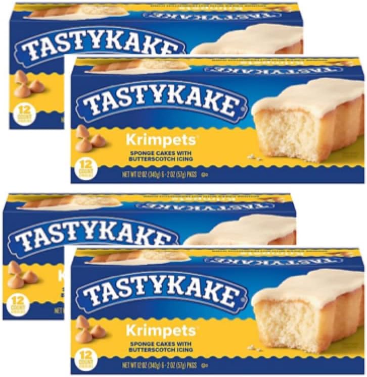 Tastykake Butterscotch Krimpets 4 Boxes Grocery