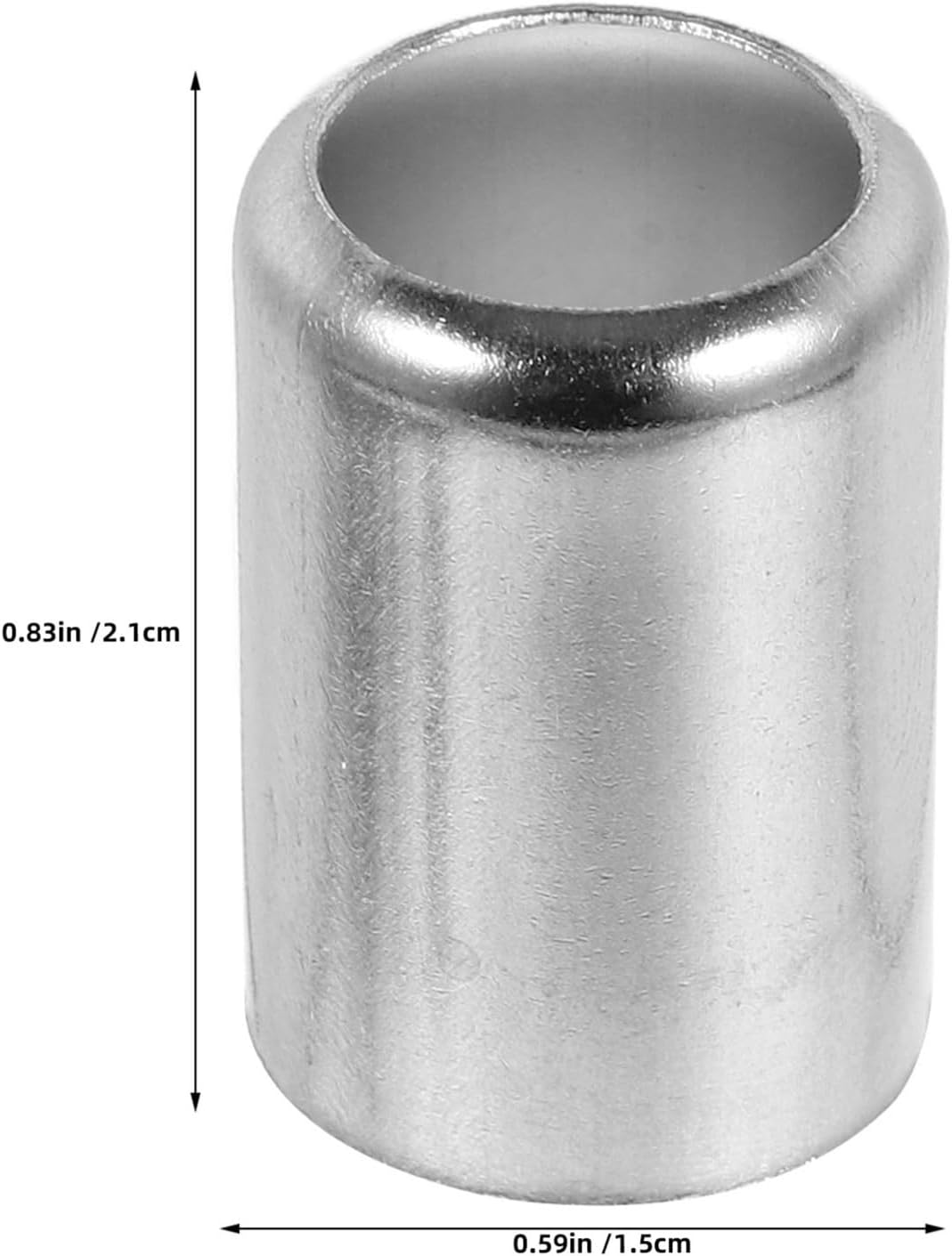 BESTonZON 100pcs Stainless Steel Compression Ferrule Fittings for High-pressure Hydraulic and Air Hose Crimping with Strong Radial Support and Easy Installation, Suitable for Welding