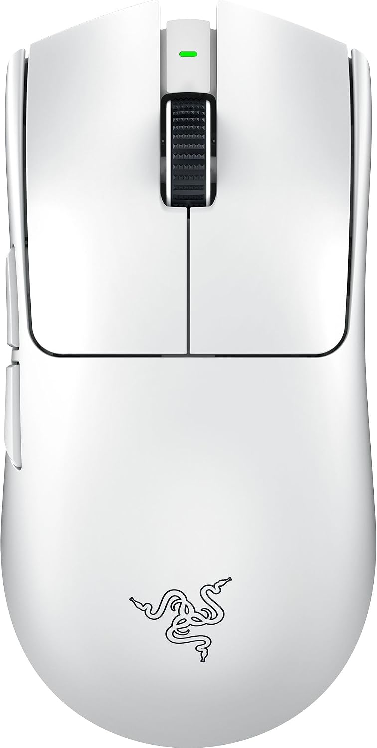 Viper V3 Pro Wireless Esports Gaming Mouse, 55g Lightweight, White | 35K DPI Optical Sensor, Gen3 Optical Switches, 8 Programmable Controls, 95 Hr Battery, 8000 Hz Polling Rate, for PC & Mac