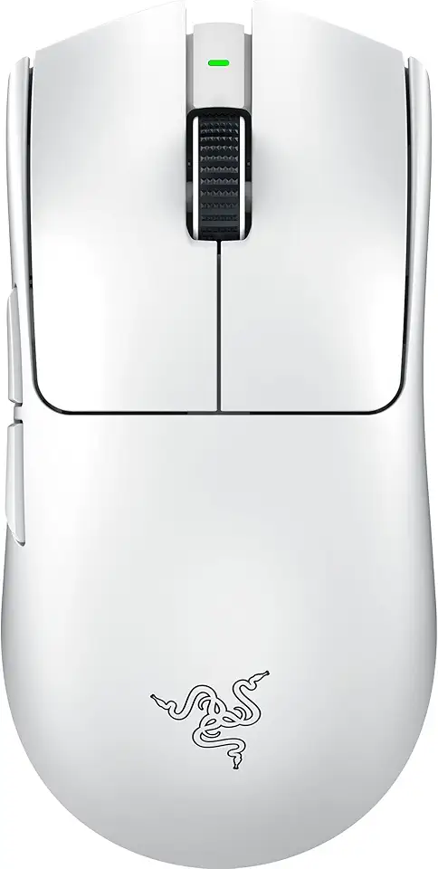 Razer Mouse para jogos Viper V3 Pro Wireless Esports: simétrico - 55 g leve - sondagem 8K - Sensor óptico DPI 35K - Interruptores óticos Gen3-8 botões programáveis - Bateria de 95 horas - Branco