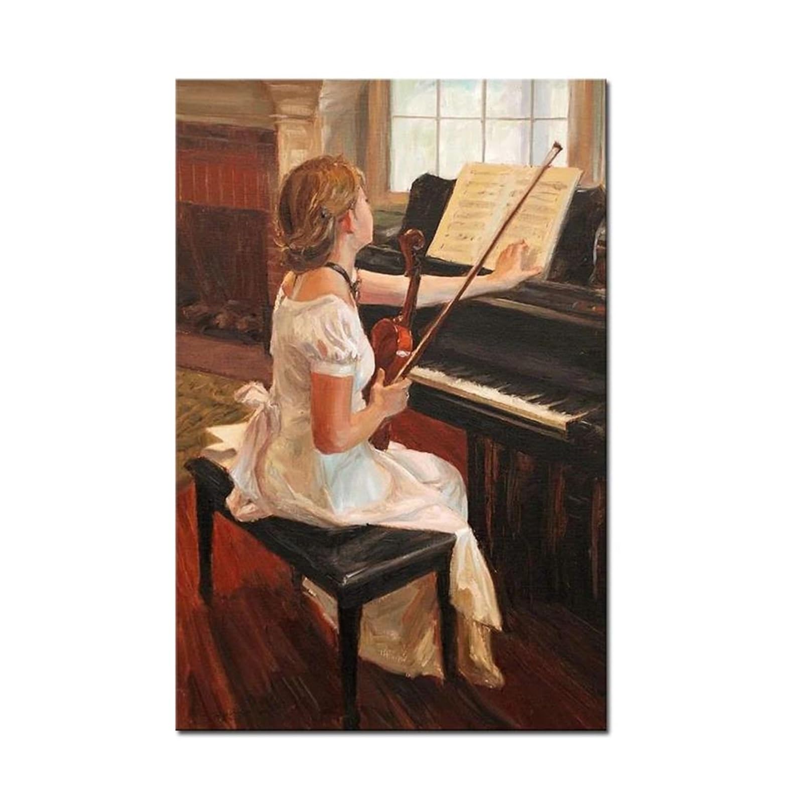 Byambd A Esthetic Pictures Musician Piano Room Classroom Canvas Wall Rt Poster No Frame Nordic Style Painting Canvas Prints For Home Decor(,50X70cm)
