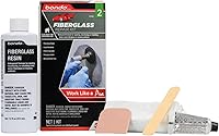 Bondo Fiberglass Resin Repair Kit 00420 (0.45 Pint) - Waterproof DIY Auto Body Filler for Metal, Wood, Boats & More