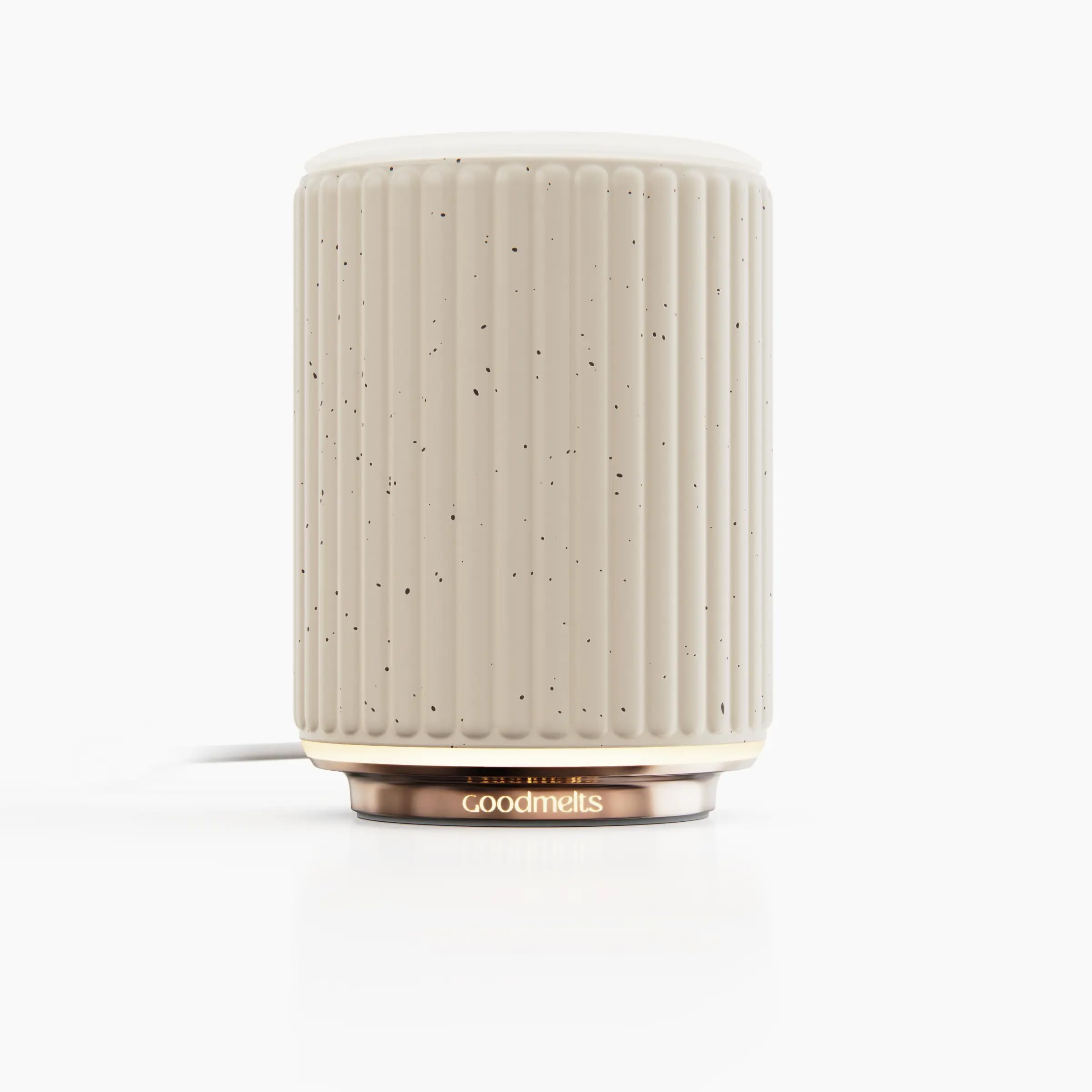 Halo Electric Scented Wax Warmer | Scents 600Sq.Ft Space | Auto-Off Timer | Handmade Ceramic Body | 3-Ambient Light Settings | Safe, Smoke-Free, Natural Fragrance (Speckled White)-image-38
