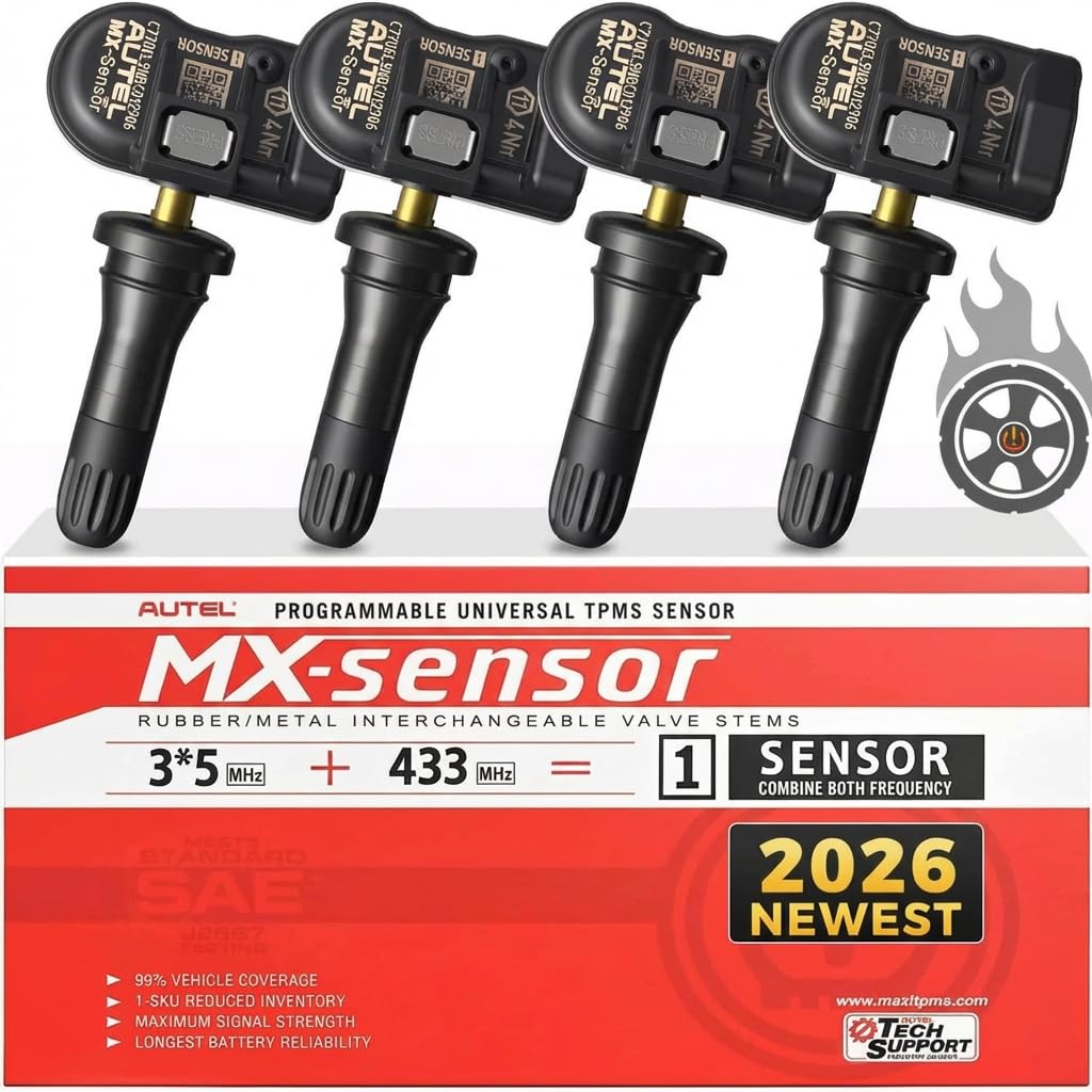 Autel MaxiTPMS TS501 PRO TPMS Programmeertool, Hetzelfde als TS508, 2024 TPMS Relearn Tool Nieuwere Versie van TS501 TS408S, Activeer Relearn 99% Sensoren, Programmeer Autel MX-Sensoren, TPMS Reset