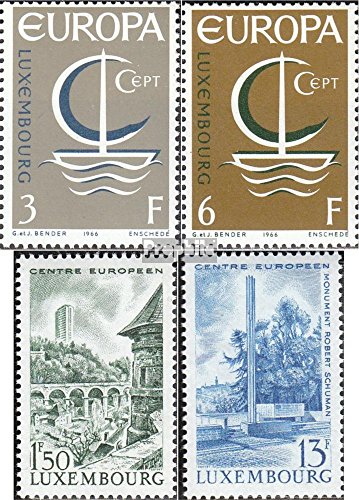 Prophila Collection Lussemburgo Michel.-No..: 733-734,738-739 (Completa Edizione) 1966 €uropa, Centro Lussemburgo (Francobolli per i Collezionisti)