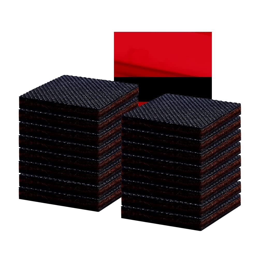 ceydeyjp 家具保護パッド, 天然ゴム16pcs 3.8cmキズ防止・防音 丸いフェルトパッド,すべり止めパッド 滑り止めゴム