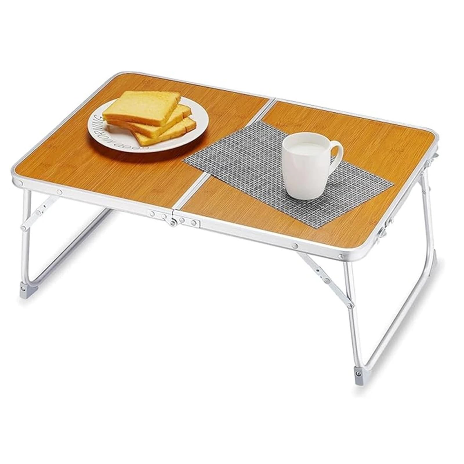 Tragbarer, faltbarer Laptop-Schreibtisch – Mini-Bett-Tablett für Studium, Arbeit, Essen und Reisen – vielseitiger verstellbarer Tisch mit rutschfesten Füßen für Zuhause, Büro und Camping