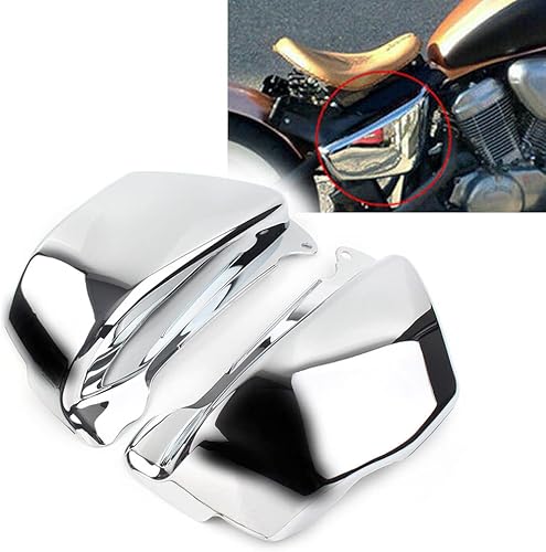 Miniatura 2 de Zhisheng - Par de cubiertas de carenado lateral de batería de motocicleta cromadas para Honda Magna VF 750 VF750C 1994 1995 1996 1997 1998 2000 2001