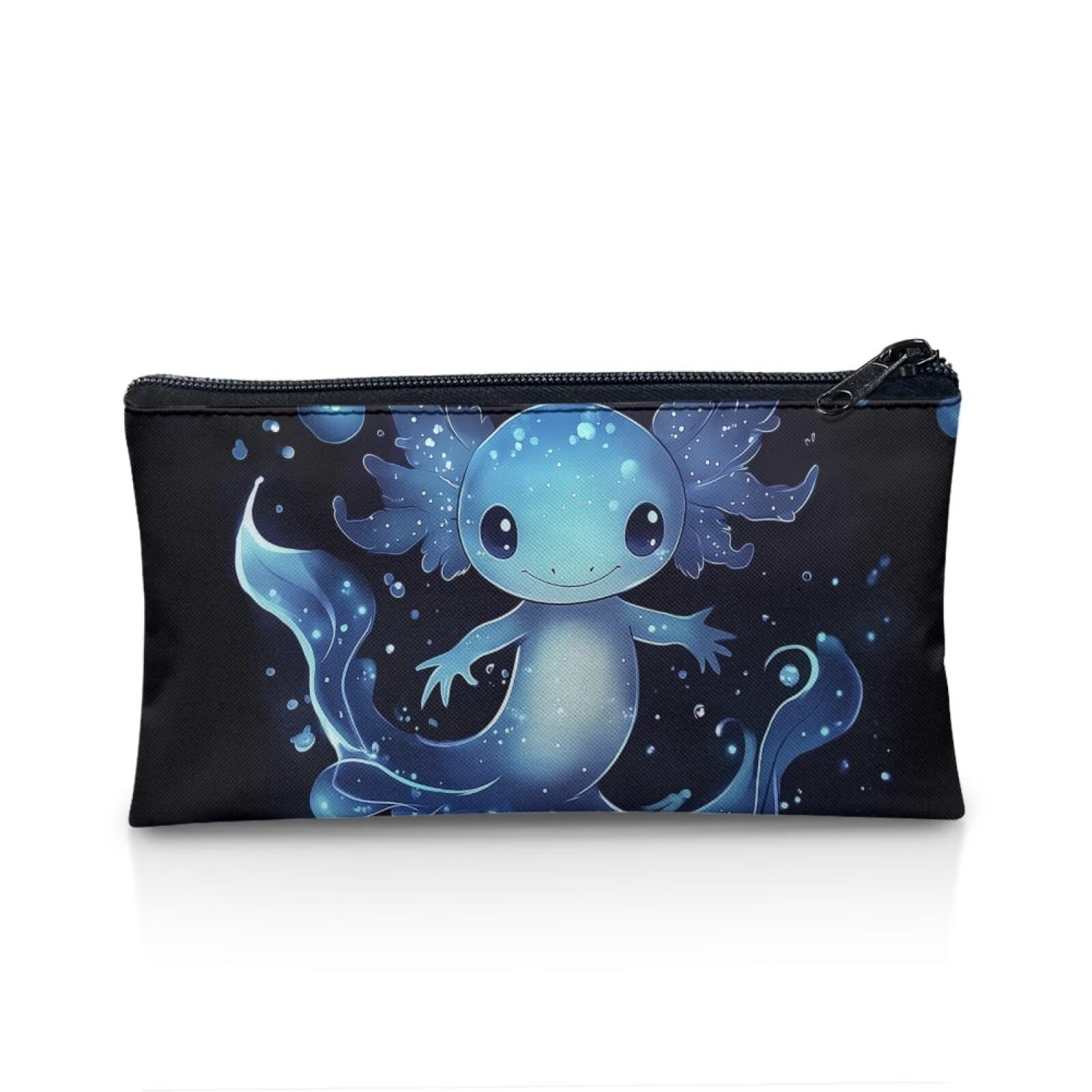 UOIMAG Axolotl Pencil Case for Girls Cute Pen Pouch Box Slim Back to School Supplies Stationery Bag