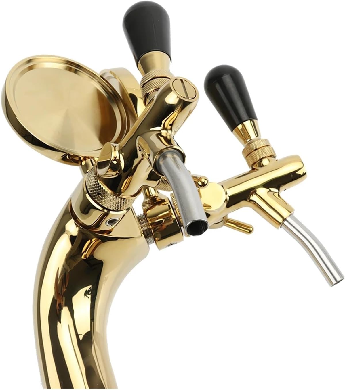 beer tap, Beer Tap Faucet Draft 2 Lines Golden Tower For Keg Kegerator,For Homebrew Beer Tower