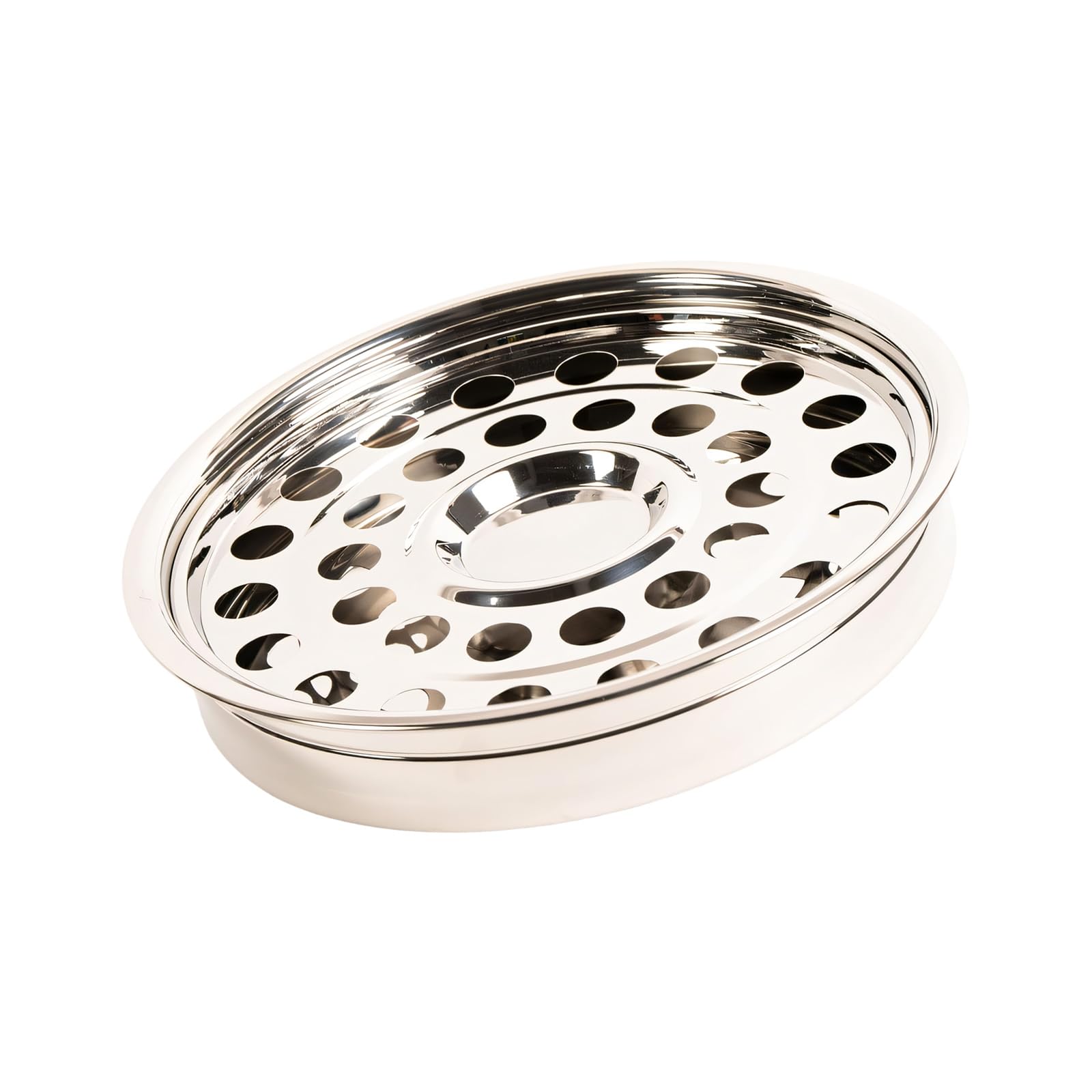 Sturdy Food Grade Nonrust Steel Meal Tray Feature Stackability and Quick Drying Perforations Space Saving Set Rustless Meal Tray