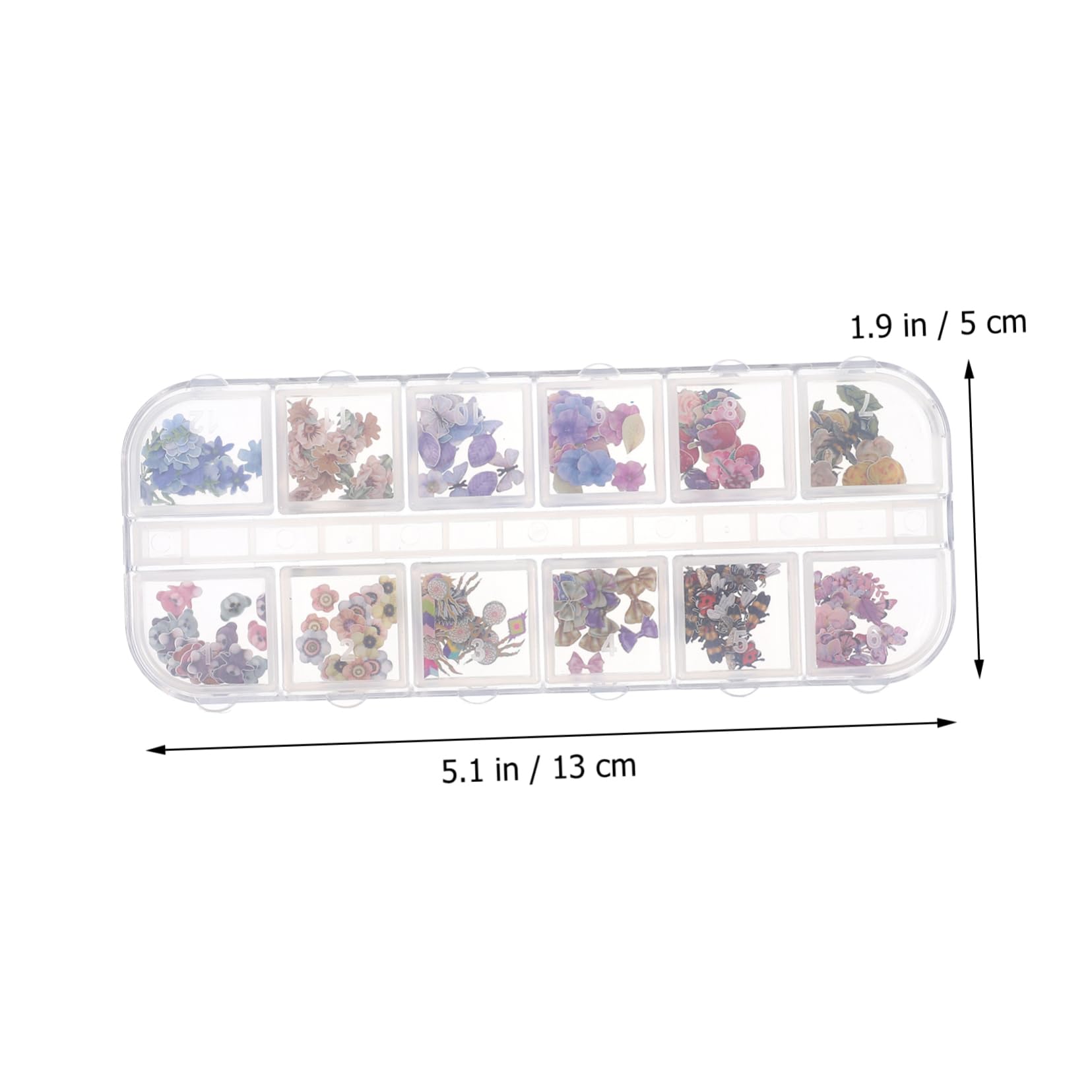 2 Set Adesivi Per Unghie Margherita Legno Decorazioni Per Nail Art Uniche E Colorate Per Manicure Diy 4 Scatole*2