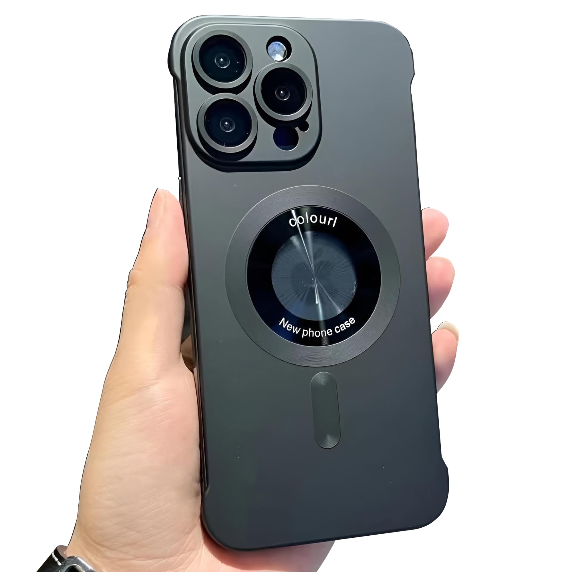 Compatible with iPhone 15 Pro Silicone Minimalist Case with Camera Lens Bumper, Frameless Design, Ultra Thin and Shockproof, Simple and Practical Impact Protection