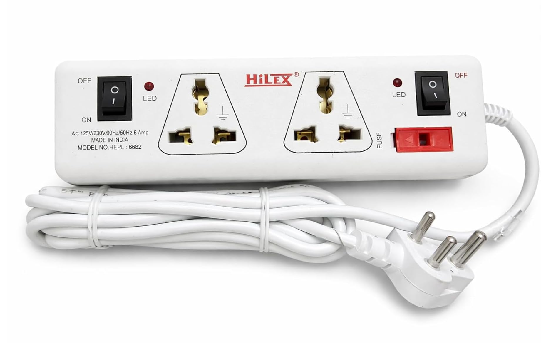 2.7 Meter Extension Board with Switches – Heavy Duty 6A/240V Power Strip, Long Wire Multi Plug Socket, Spike Guard Extension Cord for Home Appliances, Kitchen, Office & High Load Devices-image-29